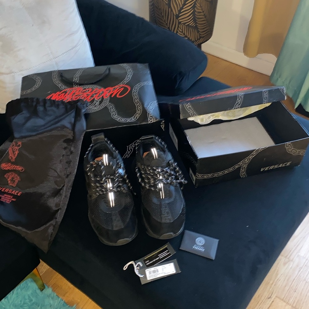 Chain reaction Versace sneakers